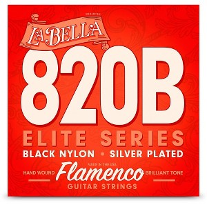 La Bella Elite Series Flamenco Guitar Strings - Black Nylon - 1 of 1