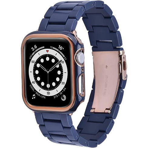 Worryfree Gadgets Resin Band With Protective Bumper Case For Apple ...