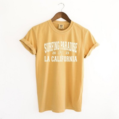 Simply Sage Market Women's Surfing Paradise LA Short Sleeve Garment Dyed Tee