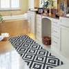 Washable Modern Geometric Living Room Area Rugs, Soft Non Slip Bedroom Carpet, Low Pile Foldable Thin Mat - 4 of 4