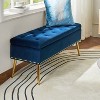 Hippolytus Storage Bench with Nailhead Trim and Button-tufted for Bedroom| ART OF LIVING DESIGNS - 2 of 4