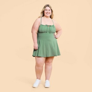 Blogilates Women's Tie Front Twirl Active Dress - 1 of 4