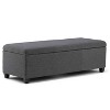 CAVINAS Faux Leather Storage Ottoman Bench,Upholstered Ottoman with Stitching Design for Living Room,Bedroom - 2 of 4