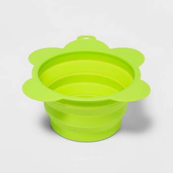 Collapsible Dog Bowl with Carabiner - Yellow - Sun Squad™