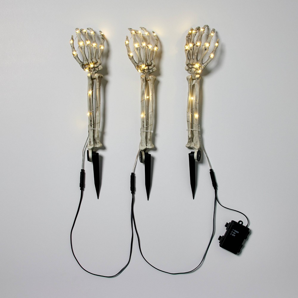 3ct LED Skeleton Arms Halloween Novelty Path Lights - Hyde & EEK! Boutique™