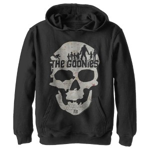 Boy's The Goonies Skull Map Logo Pull Over Hoodie - 1 of 4