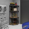 Tangkula 2PCS 4-Tier Adjustable Garage Storage Utility Rack Corner Shelving Unit for Warehouse - 3 of 4