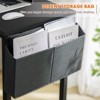 GlasFlength Desks Computer Desk with Storage Bag and Headphone Hook, Small Home Office Writing Study Desk, Black, 27.5"*15.7"*43.3" - 4 of 4