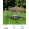 10x10 Pop Up Canopy Tent Outdoor Canopy Heavy Duty Commercial Instant Tent Shelter with 1 Removable Sidewall - 4 of 4
