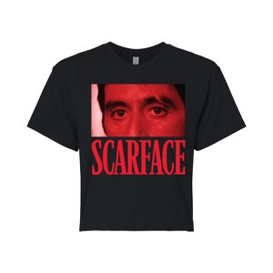 Women's - Scarface - Logo Tony Eyes Cropped Graphic T-Shirt - 1 of 4