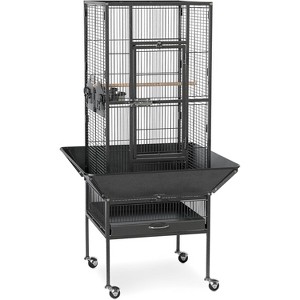 Prevue Pet Products 3351BLK Park Plaza Bird Cage, Black Hammerstone, Small - 1 of 3