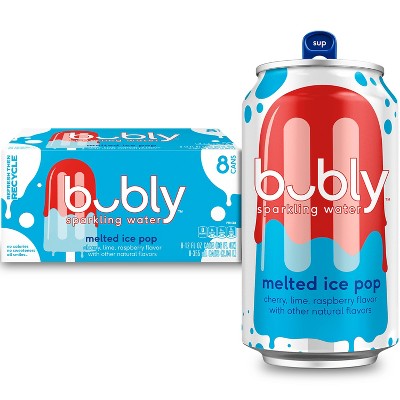 bubly Melted Ice Pop Sparkling Water - 8pk/12 fl oz Cans
