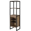 Gulches Weathered Oak Finish Wine Rack: Stylish Storage Solution - 2 of 4