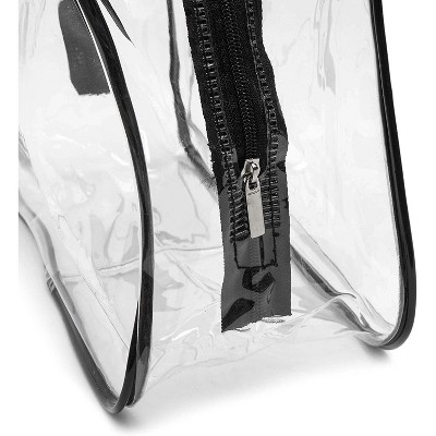 Clear Stadium Approved Tote Bag, Transparent Small Handbag for Travel & Concert, 11x7x4 inches