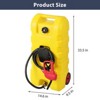 15 Gallon Gas Caddy with Pump, Portable Fuel Transfer Tank with 10 FT Hose & Wheels - 3 of 4