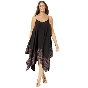 Swimsuits for All Women's Plus Size Diane Handkerchief Cover Up Dress