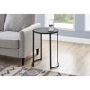 FONTOI Round 18.25" Side Table, Bedside Table Marble-Look Finish, Snack Stand, Sofa Side Table for Living Room, Bedroom, Grey, 18.25"*24"*18.25" - 2 of 4