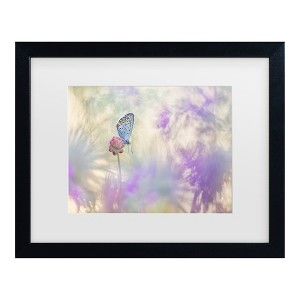 Trademark Fine Art - Henrik Spranz Pulsatilla Meadow Matted Framed Art - 1 of 4