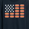 Men's - Instant Message - Hot Dog American Flag Long Sleeve Graphic T-Shirt - 2 of 4