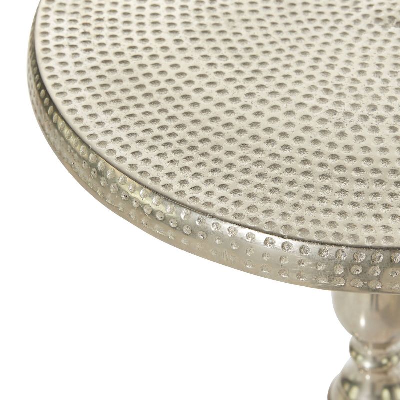 Hammered Metal Accent Table Silver - Olivia &#38; May, 4 of 8