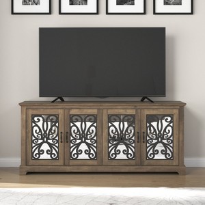 Galano Calidia 4 Door Wide Tv Stand - Knotty Oak - 1 of 4