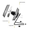 Optimus 4-In. 1-Speed Personal Metal Fan, Black, F-4040 - 4 of 4