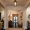 C Cattleya Dark Bronze Finish LED Brass Pendant Light with Crystal And Tempered Glass Shade(E26) - 4 of 4