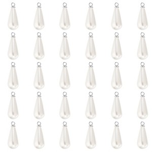 Unique Bargains Metal Bulk Elegant DIY Crafts Jewelry Making Pearl Pendant 50 Pcs - 1 of 4