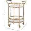 Sienna 2 Tier Round Bar Cart - BCT8001 - Safavieh - 4 of 4