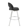 PAGED Swivel Bar Stools Faux Leather Counter Stools with Footrest, Island Chairs for Home Pub - 3 of 4