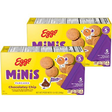Eggo 2pk/8.4oz Minis Frozen Pancake Bites Chocolatey Chip