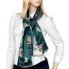 Slickblue Silk Scarf with Paisley & Flower Print - Soft, Lightweight Women’s Shawl with Chic, Vibrant Design, 2 Sizes - 3 of 3