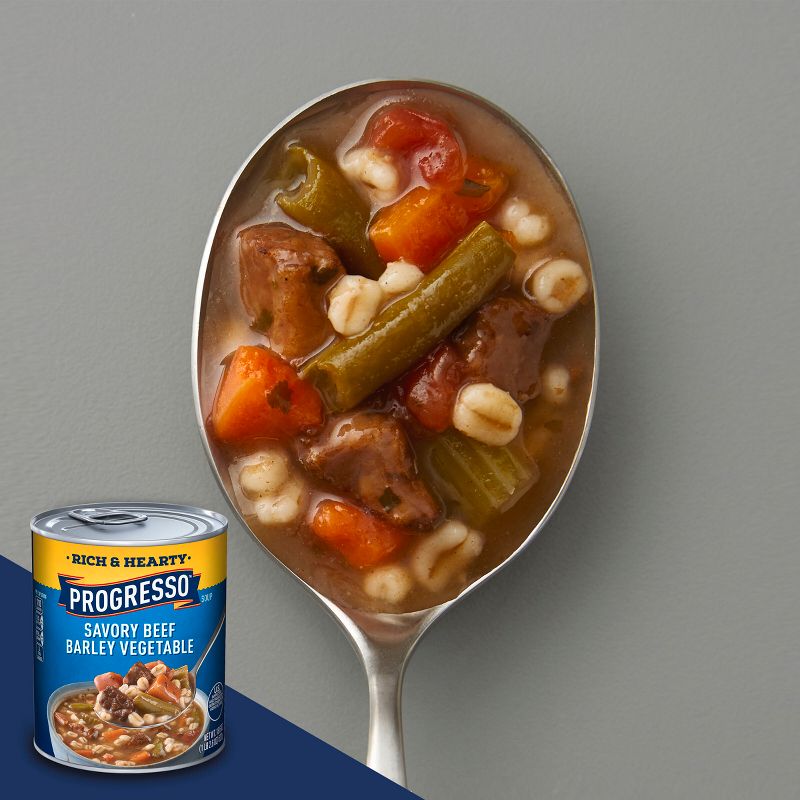 Progresso Rich &#38; Hearty Savory Beef Barley Vegetable Soup - 18.6oz, 4 of 10