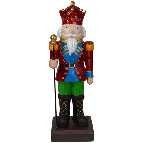 Fuyamp Nutcracker Soldier,38cm Wooden Nutcracker King Soldier Figure Decor,Nutcracker Christmas Decorations For Home New Year,Gifts For Children Colorful