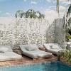PexFix 72 in. x 35 in. Outdoor Privacy Rectangle Screen Galvanized Steel Panel Divider in White - 2 of 4