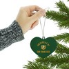 University of San Francisco Dons Logo Heart Love Wood Christmas Tree Holiday Ornament - 3 of 3
