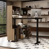 Famapy Smart Electric Lift Desk with Cabinet in Brown Your Ideal Office Companion - 2 of 4
