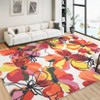 Modern Bright Floral Low Pile Non-Slip Washable Indoor Area Rugs for Living Room Dining Bedroom - 2 of 4