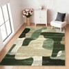 Modern Washable Runner Rug – Ultra-Thin Non-Slip Hallway Carpet, Abstract Low-Pile Mat for Kitchen - 3 of 4