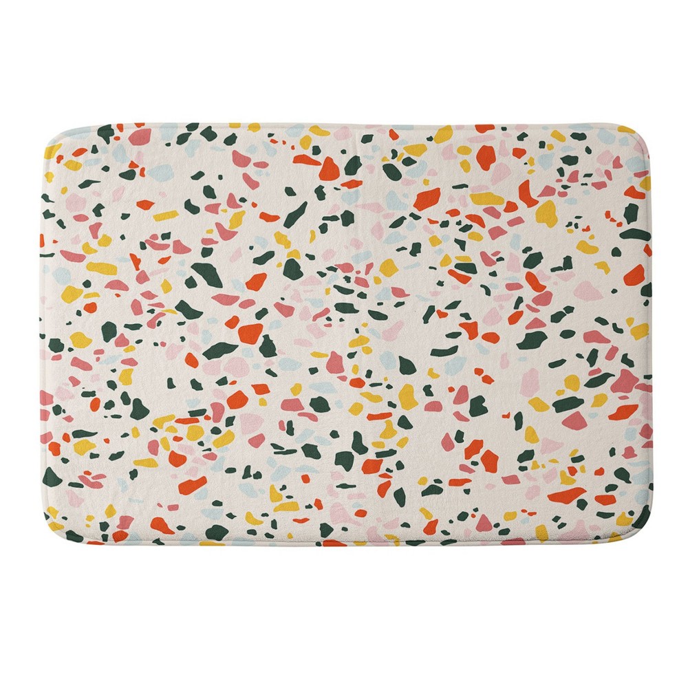 Photos - Bath Mat Lane and Lucia Confetti Terrazzo Heavy Memory Foam Bath Rug - Deny Designs