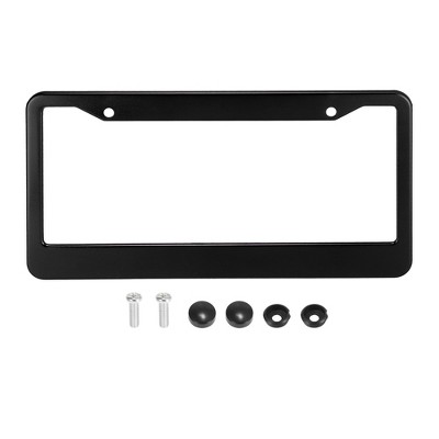 Unique Bargains 2 Holes Car License Plate Frame With Screws : Target