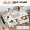 Gulches Small Computer Desk - Home Office/Bedroom Writing Table with Storage, Side Bag, Headphone Hook - 2 of 4