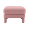 PAGED 31.5" Upholstered Ottoman, Modern Wooden Vanity Chair Coffee Table, Entryway Shoe Bench for Living Room, Bedroom - 2 of 4