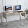 Folding table desk black 47✖24 inches computer Workstation No Install, Kids Student Study Writing Work for Home Office-The Pop Home - 2 of 4