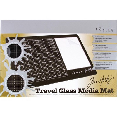 Tim Holtz Travel Glass Media Mat 10.25"X15.5"