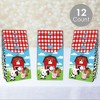Big Dot of Happiness Farm Animals - Barnyard Baby Shower or Birthday Gift Favor Bags- Party Goodie Boxes - Set of 12 - 2 of 4