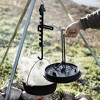 Petromax Professional Lid Lifter for Dutch Ovens, Outdoor Camping Utensil for Handling Hot Campfire Cookware Lids, 14" Long, Steel and Wood, Clamping - 3 of 4