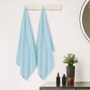 Unique Bargains Absorbent Quick Dry Plush Textured Comfort Bath Towels 2 Packs - 4 of 4