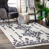 Nuloom Heavenly Geometric 7x9 Indoor Area Rug for Living Room Bedroom Dining Room Kitchen, Beige/Ivory - 2 of 4