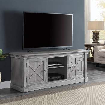 60" Lucinda TV Stand for TVs up to 60" Gray Oak - Acme Furniture